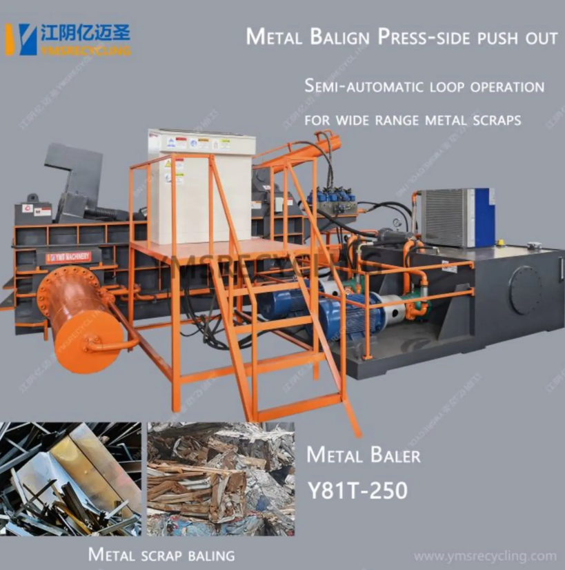 Hydarulic scrap metal baler machine: Reshaping the power of recycling scrap metal